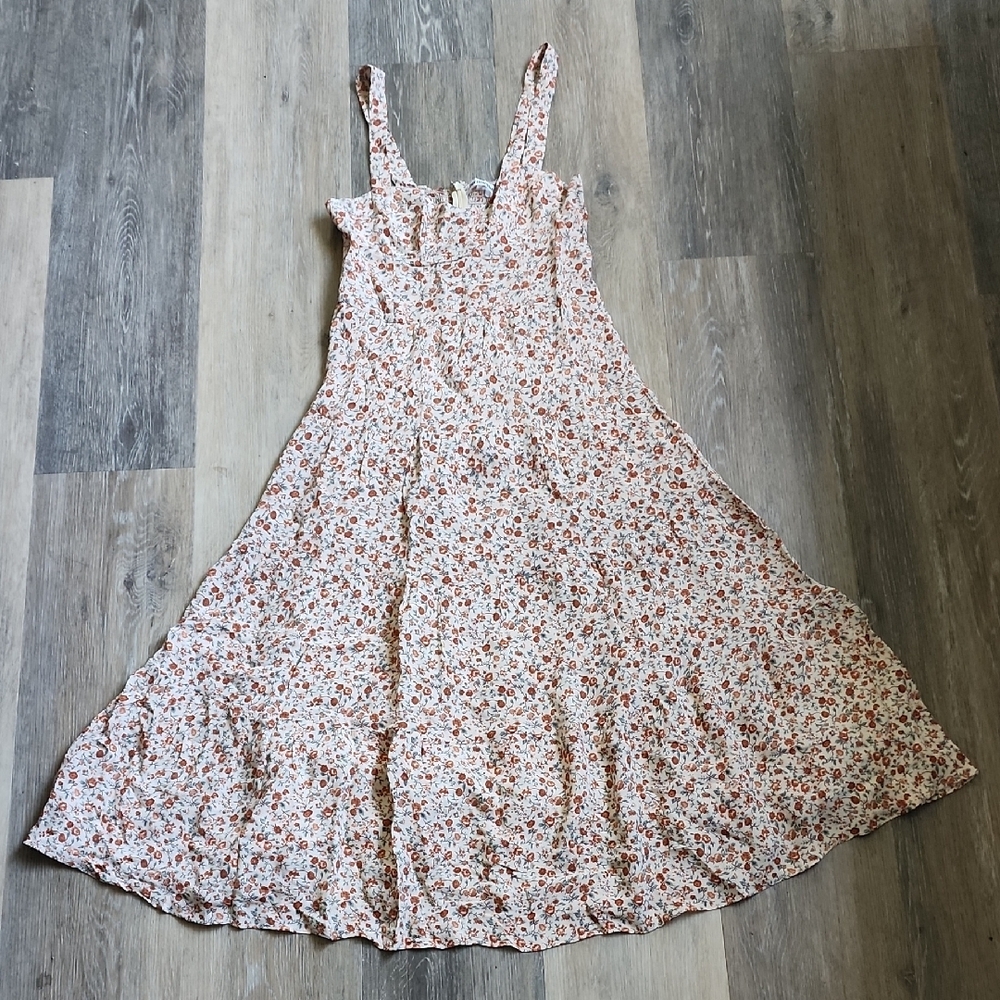 REFORMATION Floral Print Sleeveless Dress